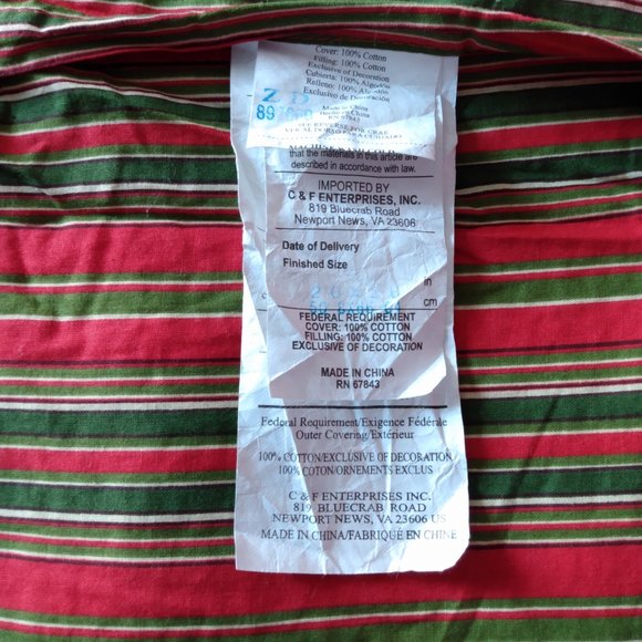 Holly Red Cotton Quilt Pillow Shams (Set Of 4) Queen Size - Picture 6 of 8